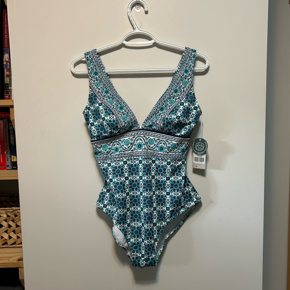 Boden Women's Blue Porto Swimsuit, Size: 6